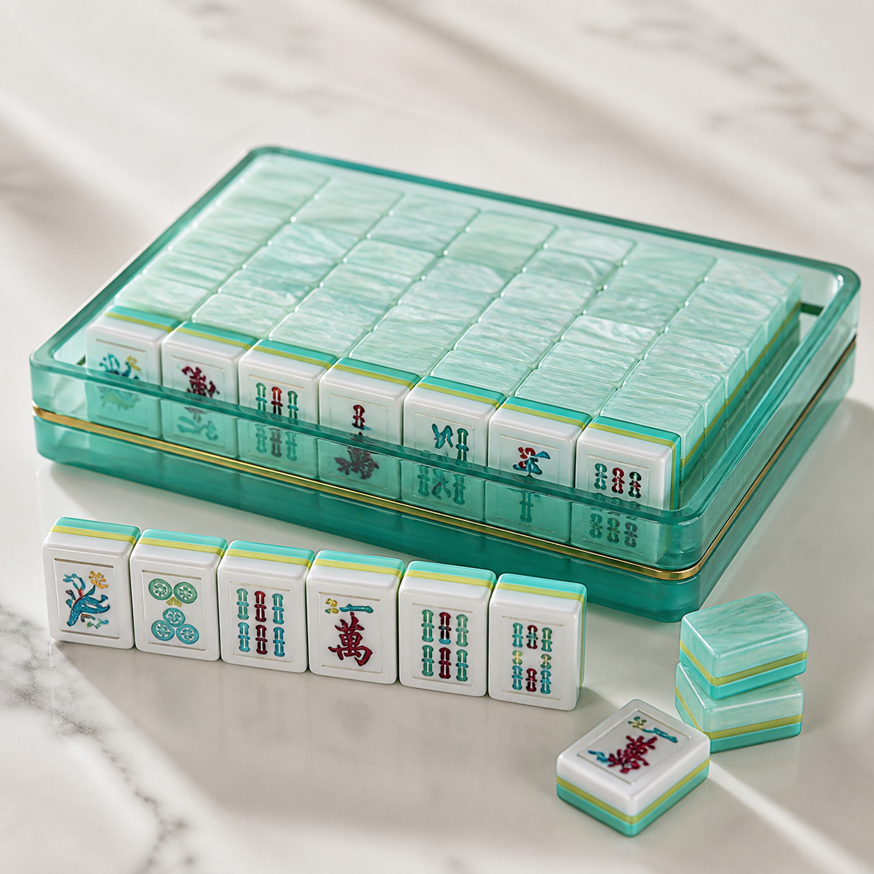 Sea Glass Mahjong set